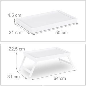 Produktbild für Serviertablett Relaxdays 10023234, eckig, 50x31cm