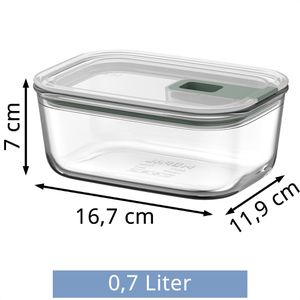 Produktbild für Mikrowellengeschirr Mepal EasyClip Nordic sage, aus Glas