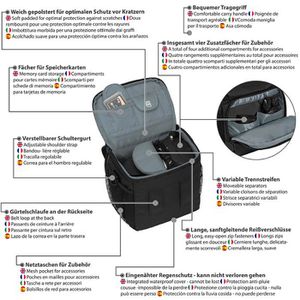 Produktbild für Kameratasche Pedea ESSEX Gr. M, aus Polyester, schwarz &amp; grün