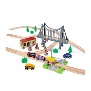 Produktbild für Spielzeugeisenbahn Eichhorn Bahnset mit Brücke