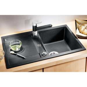 Produktbild für Spülbecken BLANCO METRA 45 S, Einzelbecken, schwarz