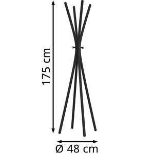 Produktbild für Garderobenständer Unilux Totem, schwarz