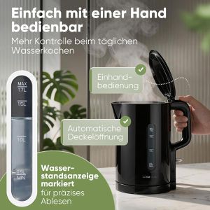 Produktbild für Wasserkocher Clatronic WK 3835, schwarz