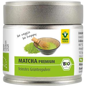 Raab-Vitalfood Tee Matcha Premium, BIO, Grüntee Pulver, 30g