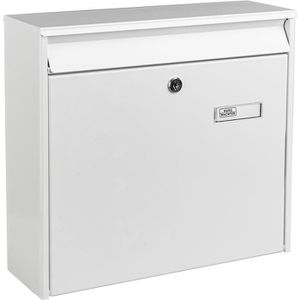 Briefkasten Burg-Wächter 5877 W, weiß, aus Stahl