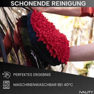 Produktbild für Auto-Waschhandschuh IVALITY 3in1