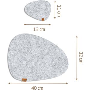 Produktbild für Platzset Miqio waschbar, aus Filz