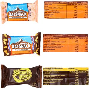 Produktbild für Müsliriegel Energy-Oat-Snack Mix Box mit 15 Sorten