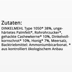 Produktbild für Kekse GEPA Honig Cashew Cookies, BIO