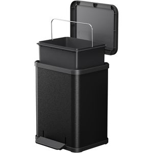 Produktbild für Mülleimer Hailo Öko uno Plus M, schwarz