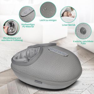 Produktbild für Fußmassagegerät Nekteck Medcursor Shiatsu, grau