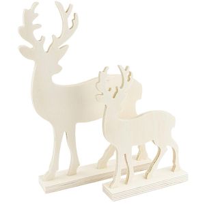Produktbild für Weihnachtsfigur Ideen-mit-Herz 011205, Deko-Hirsche