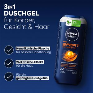 Produktbild für Duschgel Nivea Men Sport 24h Fresh Effect 3in1