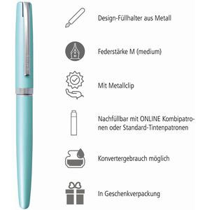 Produktbild für Füller Online Eleganza, Feder M