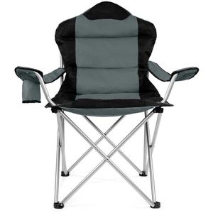 Produktbild für Campingstuhl Tresko CPS-004, grau, bis 150 kg