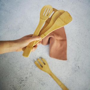 Produktbild für Küchenhelfer-Set Zeller Bamboo 25274, mit Behälter