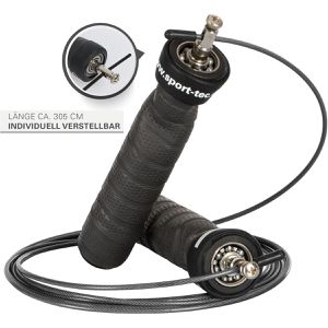 Produktbild für Springseil Sport-Tec Speed Rope, Stahlseil mit Kugellager