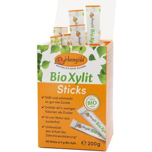 Zuckersticks Birkengold Xylit, weißer Zucker, BIO