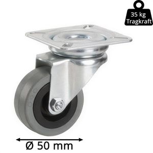Produktbild für Apparaterolle Dörner+Helmer 770100C, mit Anschraubplatte