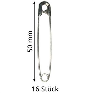 Produktbild für Sicherheitsnadeln Yline s50d01si, silber
