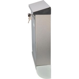 Produktbild für Briefkasten Burg-Wächter Oslo 37670 NI, silber, aus Edelstahl