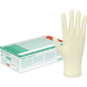 Einmalhandschuhe B.Braun Vasco Powdered, weiß, 100 Stück