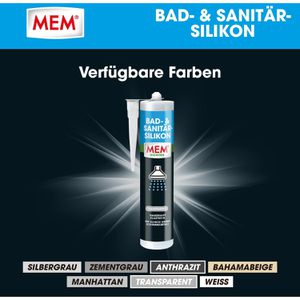 Produktbild für Silikon MEM Bad- &amp; Sanitär, transparent