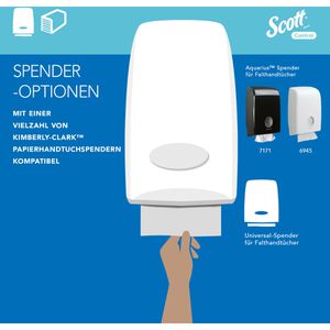 Produktbild für Papierhandtücher Scott Performance, 6663, 1-lagig