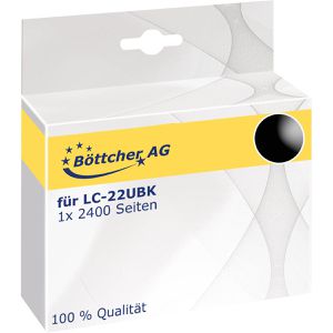 Produktbild für Tinte Böttcher-AG für Brother LC-22UBK