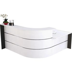 Empfangstheke Kerkmann Bari 3569, weiß / anthrazit