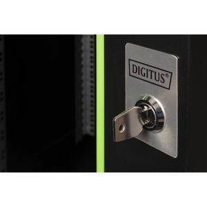 Produktbild für Netzwerkschrank Digitus Unique, DN-19 20U-6/6-SW, 19 Zoll