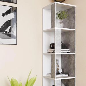 Produktbild für Bücherregal Vicco Lio, beton grau