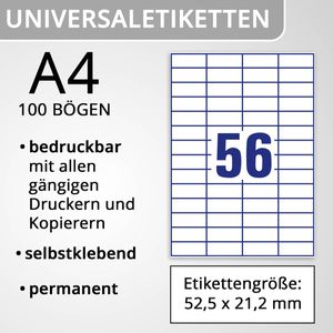 Produktbild für Universaletiketten Zweckform 3668, weiß