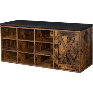 Schuhbank Vasagle LHS058X01, vintage braun, aus Holz