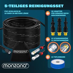 Produktbild für Rohrreinigungsset Monzana Premium 109610 , inkl. 3 Adapter