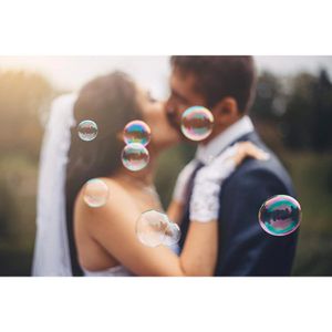Produktbild für Seifenblasendose WeddingTree weiß, 5ml