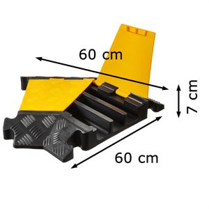 Produktbild für Kabelbrücke Evertec Eckteil, 3 Kanal