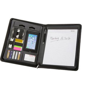 Produktbild für Schreibmappe Genie 12668, München, schwarz, Nylon