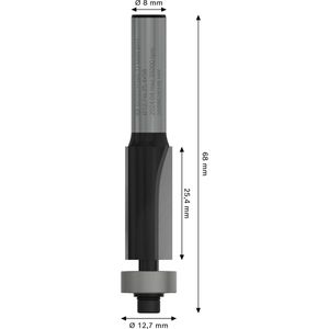 Produktbild für Fräser Bosch PRO Bündigfräser, 8mm
