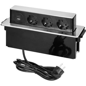 Einbausteckdose McPower mit 2m Kabel