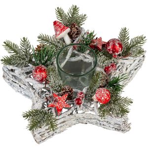 Produktbild für Weihnachtskranz Heitmann-Deco 1090955, Stern, Ø 26 cm