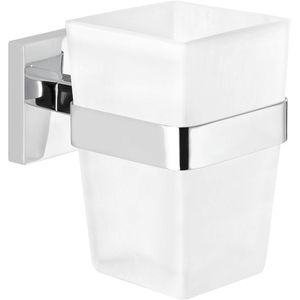 Produktbild für Zahnputzbecher Tesa Deluxxe, 40410, aus Milchglas