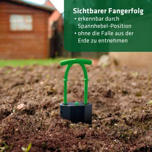 Produktbild für Wühlmausfalle Gardigo Komplett Set 700734, Kolbenfalle