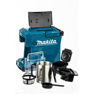 Produktbild für Kaffeemaschine Makita DCM501Z, mit Kaffeebecher