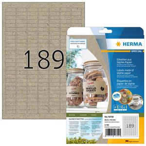 Produktbild für Universaletiketten Herma 10750, naturbraun
