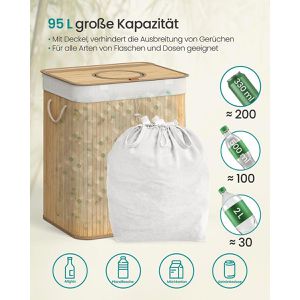 Produktbild für Pfandflaschen-Sammelbehälter Songmics 95 Liter