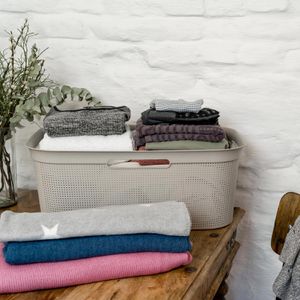 Produktbild für Wäschekorb Rotho Brisen, cappuccino, mit 4 Griffen