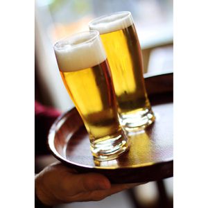 Produktbild für Serviertablett Hendi Woodform 507711, rund, Ø 32cm