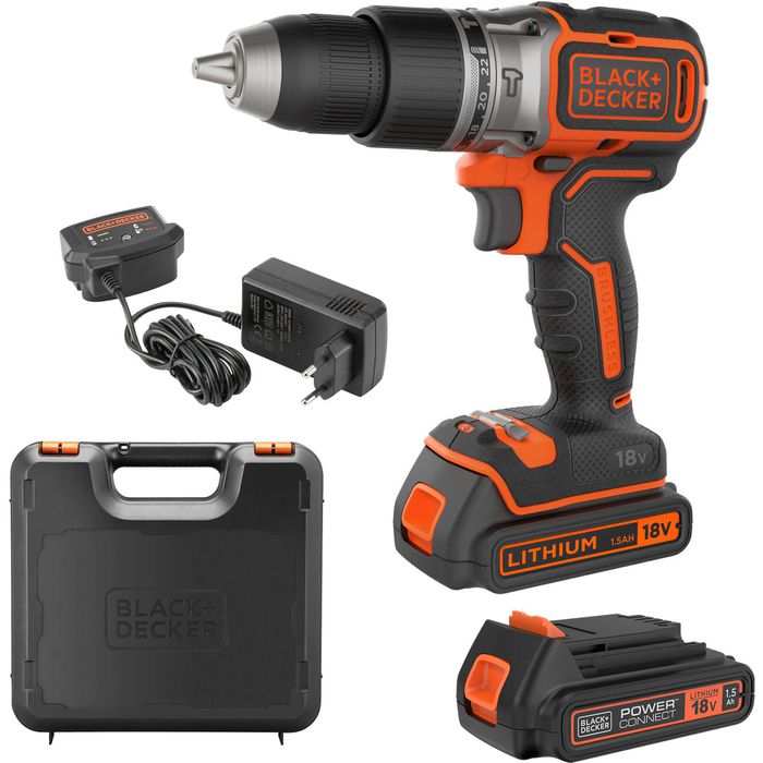 BLACK+DECKER BL188KB-QW 18 V 1500 mAh Akku-Schlagbohrmaschine