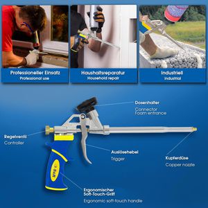 Produktbild für Schaumpistole S&amp;R 279.180.100 Dosierpistole